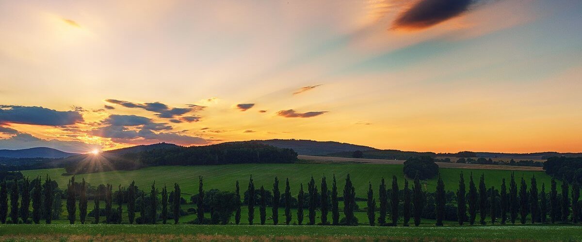 Colline e vigneti della campagna toscana vicino a Firenze