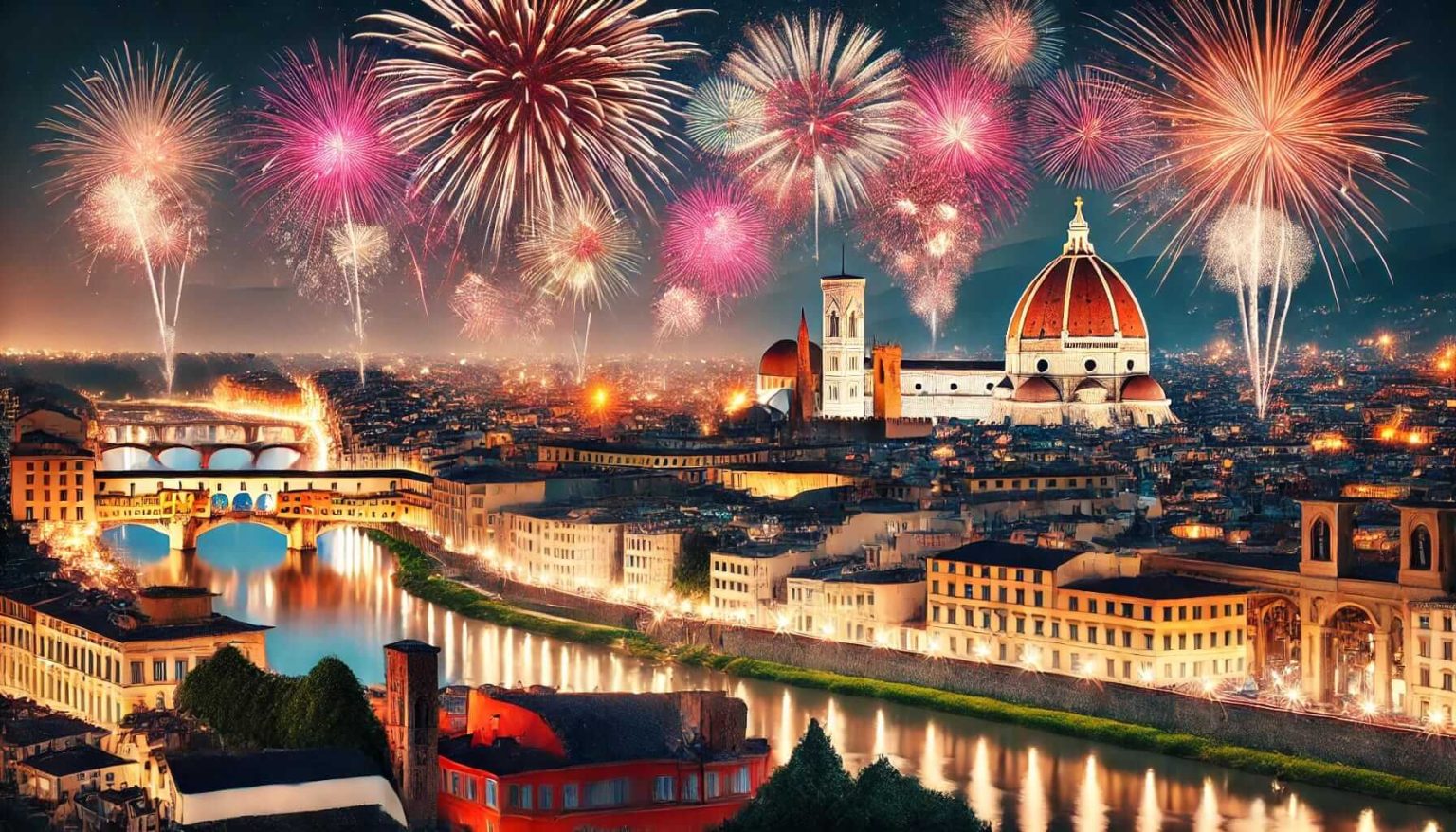 Fuochi Artificio AI per San Giovanni a Firenze